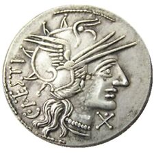 Antiguo denario romano - 146 dC moneda chapada en plata segunda mano  Embacar hacia Argentina