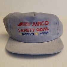 Boné de beisebol bordado vintage Airco Safety Goal veludo Snapback cinza comprar usado  Enviando para Brazil