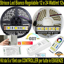 STRISCIA LED Bianco Regolabile CCT da 60 e 120 Led/mt STRIP Regola Luce Nastro usato  Rimini