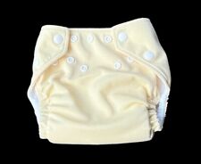 FuzziBunz Perfect Size Small Pocket Cloth Diaper Snap Yellow With Pad Insert for sale  Shipping to South Africa