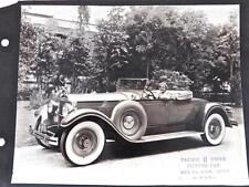 8 X 10 Foto 1932 Packard Roadster Automóvil Estudio Película Alquiler Coche segunda mano  Embacar hacia Argentina