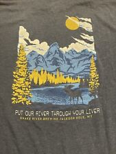 Camiseta Snake River Brewing XL Jackson, WY PUT OUR RIVER THROUGH YOUR LIVER segunda mano  Embacar hacia Argentina