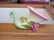 Vtg Hull Pottery Tokay Colorful Grape Cornucopia 11" Vase for sale  Shipping to South Africa