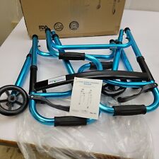 Health Line Folding Stand-Assist Walker Aluminum W/Wheel Blue C074  L6 for sale  Shipping to South Africa