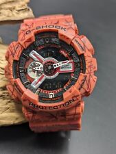 Relógio masculino ANALÓGICO-DIGITAL CASIO "G-Shock" (5146) GA-110GB RELÓGIO VERMELHO RARO! comprar usado  Enviando para Brazil