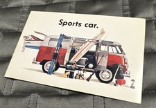 1964 Volkswagen Station Wagon autobús Samba tipo 2 postal publicitaria, usado segunda mano  Embacar hacia Argentina