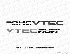 Used, SOHC NON VTEC Door Decals Ek Eg Ef Vinyl JDM Decals sticker d17 d16 d15 D Series for sale  Shipping to South Africa