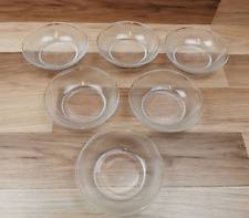6 x Vintage British Airways Small Frosted Glass Dessert / Snack Dishes / Bowls for sale  Shipping to South Africa