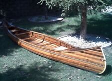 Wood Strip Built Canoe 17' L Wooden Boat without RIBS - Custom Hand Built - NEW  for sale  Fox Lake