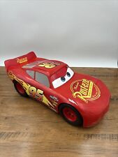 Cars 2 Lightning McQueen Mattel BIG 20" Race Car 2016 Pixar Disney Plastic for sale  Shipping to South Africa