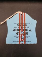 Pase de prensa de cabina de radio de Notre Dame vs Michigan del estado de fútbol americano 4 de octubre de 1980, usado segunda mano  Embacar hacia Argentina