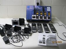 Motorola 4 phone, 1 jack cordless digital cordless phones with bases for sale  Shipping to South Africa