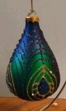 Peacock glass teardrop for sale  Summerville