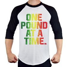 Camiseta de beisebol masculina Rasta One Pound Raglan muscle beast treino academia B80 comprar usado  Enviando para Brazil