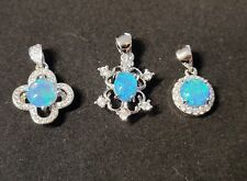 blue fire opal necklace for sale  Scotts Valley