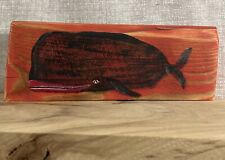 Arte popular rústico Whale Big Lips madera recuperada original por AHfolkart segunda mano  Embacar hacia Mexico