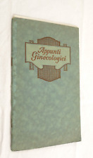 Appunti ginecologici 1930 usato  Torricella Del Pizzo