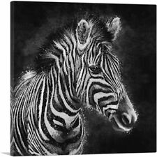 oversize zebra canvas print for sale  Niles
