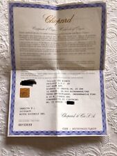 Certificato origine chopard usato  Napoli