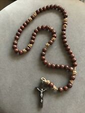 Brown wooden beads for sale  STAFFORD