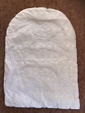 White cotton broderie for sale  MARKET HARBOROUGH