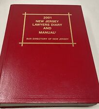 Diario y manual de abogados de Nueva Jersey 2001 directorio de bar de Nueva Jersey HC segunda mano  Embacar hacia Argentina