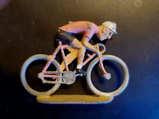 Usado, Brinquedo de chumbo vintage quase plano ciclista corrida em bicicleta comprar usado  Enviando para Brazil