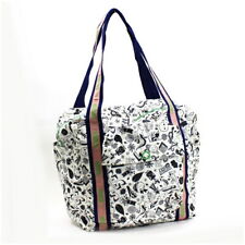 Authentic LeSportsac Artist in Residence Shoulder Bag Nylon White x Black Used for sale  Shipping to South Africa