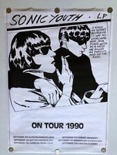 Pôster promocional Sonic Youth 1990 turnê do Reino Unido 25x35 Pettibone Goo punk indie original, usado comprar usado  Enviando para Brazil
