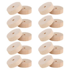 20pcs wooden wheels for sale  Shipping to Ireland