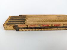 Lufkin X46F Extension Rule 72" Red End Folding Wood Ruler Brass Extend Vintage for sale  Shipping to South Africa