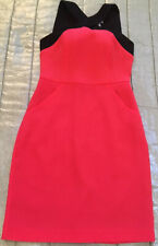 DKNY Red Dress XS Black Cross Back Races Evening Occasion Designer DONNA KAREN myynnissä  Leverans till Finland