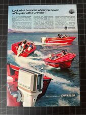 Used, Vintage 1969 Chrysler Boat Motors Print Ad for sale  Shipping to South Africa