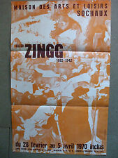 Jules zingg affiche d'occasion  Azerailles