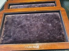 Fabergé Velvet White/Wood Effect Stackable Jewellery Display Trays. for sale  Shipping to South Africa