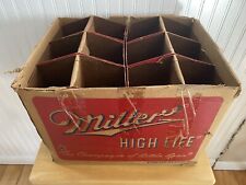 Caixa de cerveja vintage Miller High Life com seis caixas de 2 quartos para segurar garrafas comprar usado  Enviando para Brazil