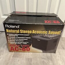 Amplificador acústico Roland AC-60 coro atraso preto com caixa original e bolsa de transporte comprar usado  Enviando para Brazil
