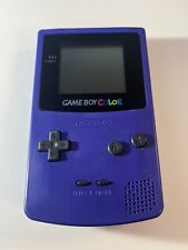 Nintendo Game Boy Color CGB-001 - PÚRPURA UVA - 100% FABRICANTE DE EQUIPOS ORIGINALES - Funcionamiento probado segunda mano  Embacar hacia Argentina