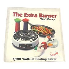 Munsey Extra Burner Hot Plate Model FB-1 Made in U.S.A. 1100 Watts 120v Ex CLEAN for sale  Shipping to South Africa
