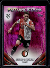 TOPPS UCC FLAGSHIP 23-24 SANTIAGO GIMENEZ FEYENOORD PARALLEL PINK SPARKLE for sale  Shipping to South Africa