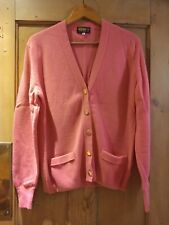 Pink lambswool cardigan for sale  BRACKLEY