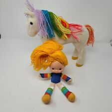 Muñeca Brite Arco Iris 1983 11" de colección y peluche Starlite Pony Horse sello Mattel segunda mano  Embacar hacia Mexico