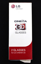 Gafas LG Cinema 3D; (peso ligero) (paquete X2 con caja y trapo de limpieza de lentes). segunda mano  Embacar hacia Argentina
