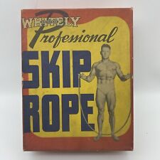 Usado, Vintage Branco Profissional Skip Jump Rope Caixa Original Papéis Fisiculturista comprar usado  Enviando para Brazil