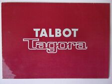 Talbot tagora orig for sale  UK