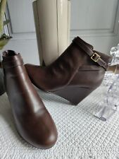Boots cuir coloris d'occasion  Pontoise