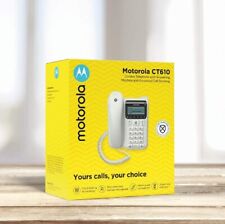 Telefone com fio Motorola CT610 com secretária eletrônica e chamada avançada comprar usado  Enviando para Brazil
