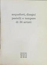 Acqueforti disegni pastelli usato  Italia