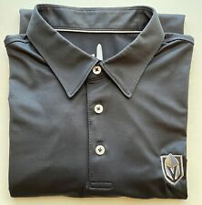 Polo de golfe JOHNNIE-O preta manga curta tamanho grande com logotipo Vegas Golden Knights, usado comprar usado  Enviando para Brazil