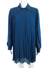 Vestido Camisa Plissada Acordeão Feminino Michael Kors Azul Tamanho 10 comprar usado  Enviando para Brazil